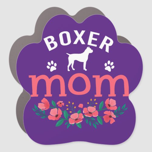 Boxer Mom Gifts Women Cute Boxer Dog Lover Owner C Car Magnet