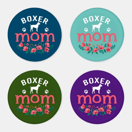 Boxer Mom Gifts Womens Cute Boxer Dog Lover Owner  Coaster Set