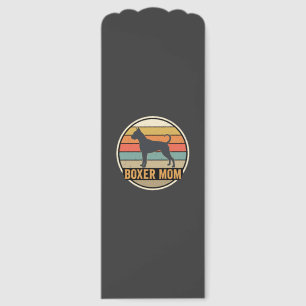Boxer Mom Retro Sunset Dog Bookmarks