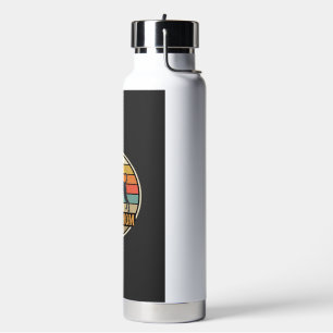 Boxer Mom Retro Sunset Dog Water Bottle
