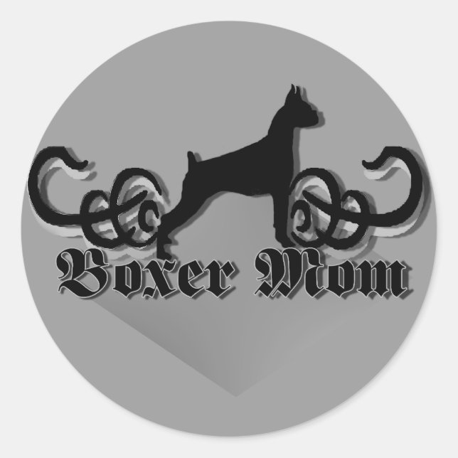 Boxer mom sticker (Front)