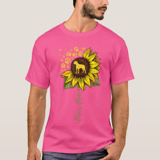 Boxer Mom Sunflower Boxer Dog Gifts Dog Mom Mama T-Shirt