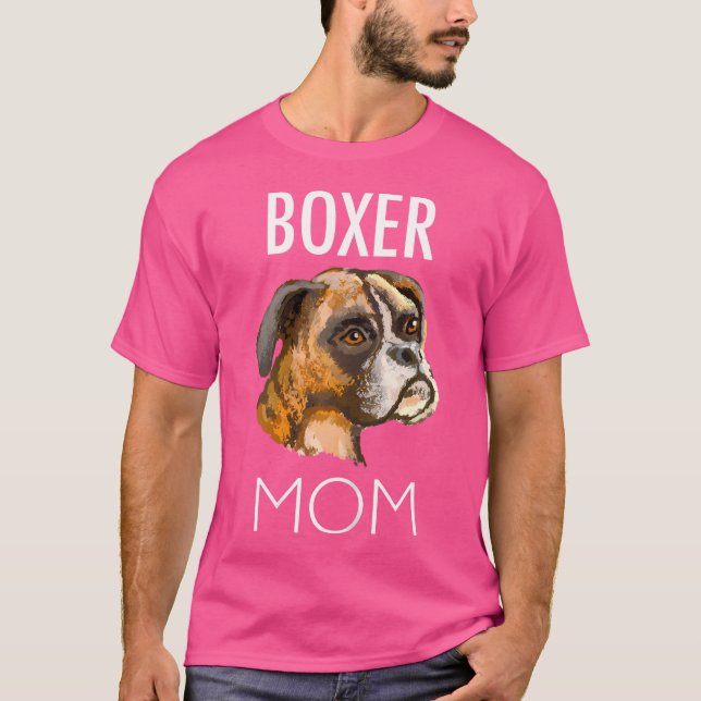 Boxer Mom Tshirt Tee T Shirt (Front)