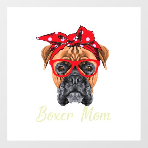 Boxer Mom Wall Decal