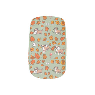 Boxer Nail Wraps Halloween Floral Cute Dog Lover