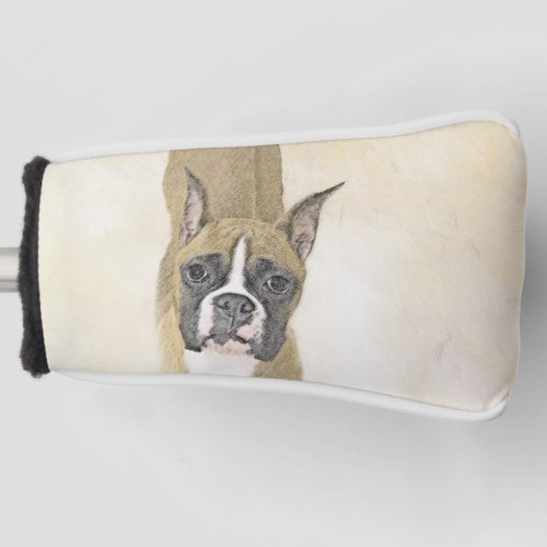 Boxer Painting _ Cute Original Dog Art Golf Head Cover