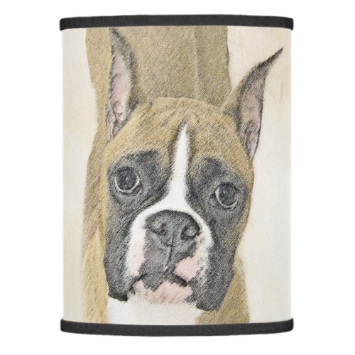 Boxer Painting _ Cute Original Dog Art Lamp Shade