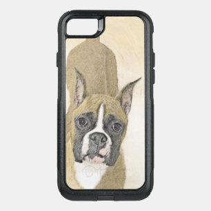 Boxer Painting - Cute Original Dog Art OtterBox Commuter iPhone SE/8/7 Case