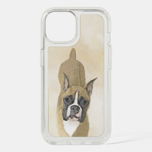 Boxer Painting - Cute Original Dog Art iPhone 15 Case