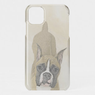 Boxer Painting - Cute Original Dog Art iPhone 11 Case