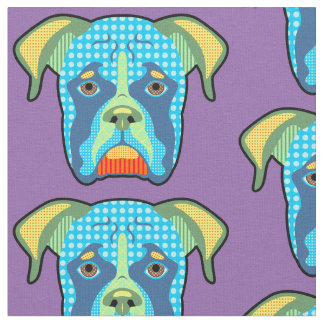 Boxer Pattern Pop Art Fabric