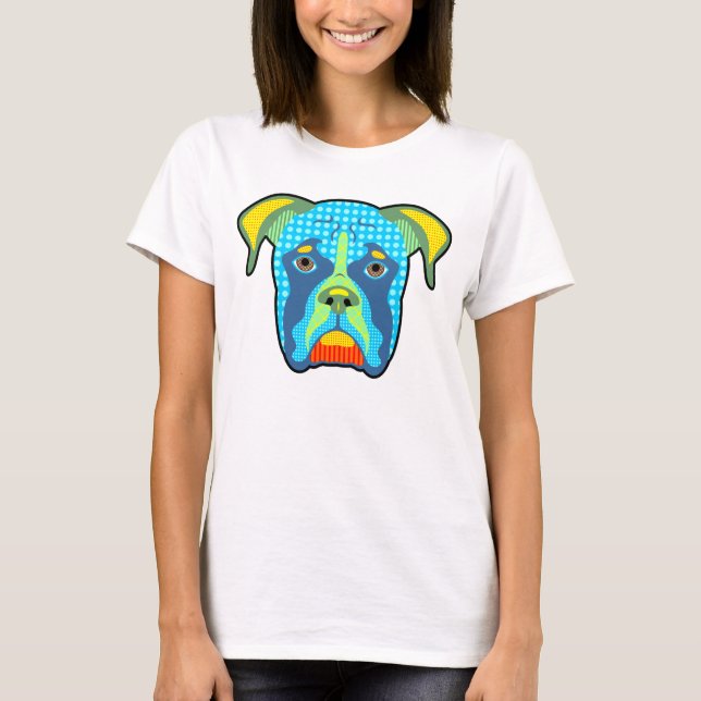Boxer Pattern Pop Art T-Shirt (Front)