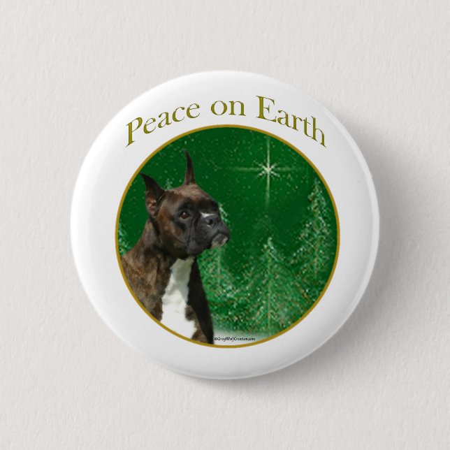 Boxer Peace Button (Front)