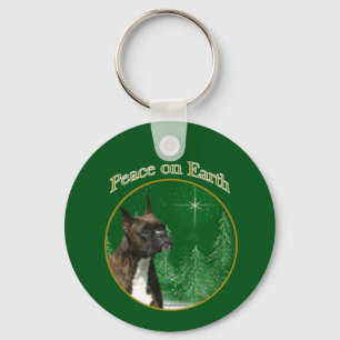 Boxer Peace Keychain