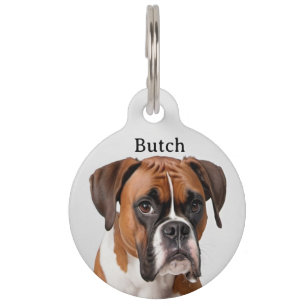 Boxer Personalize Pet ID Tag