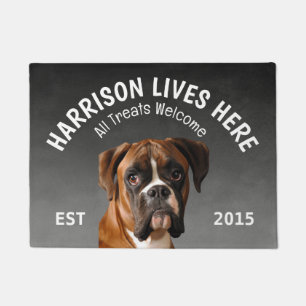 Boxer Personalized Dog Lover Doormat
