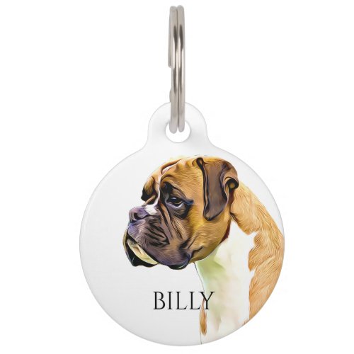 Boxer Pet ID Tag