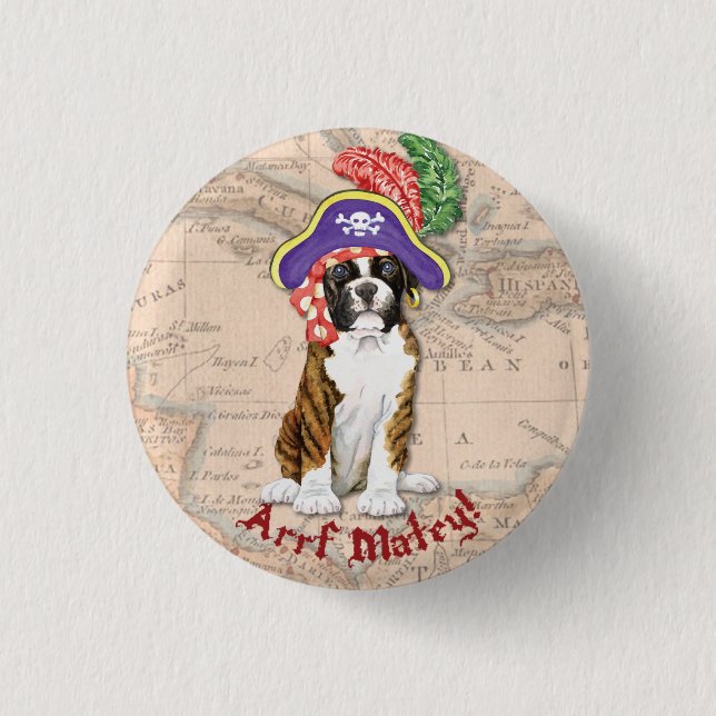 Boxer Pirate Button (Front)