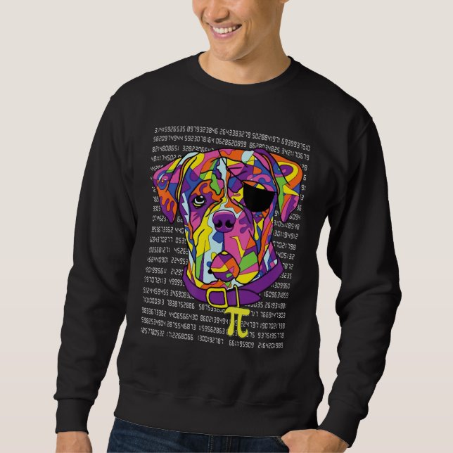 Boxer Pirate Costume Pi Day Math Teachers  Sweatshirt (Front)
