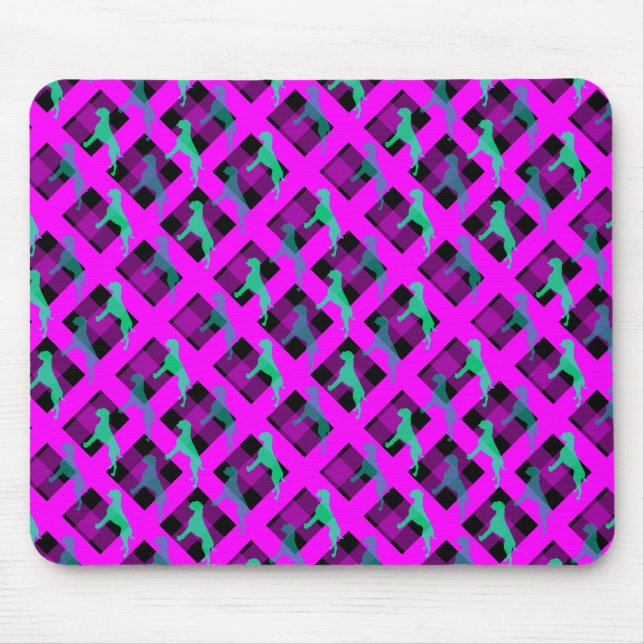 Boxer Pop: Bold & Abstract Art Series Mouse Pad (Front)