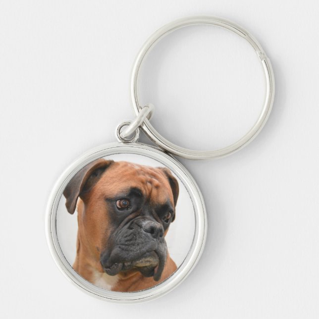 Boxer Portrait Keychain (Front)
