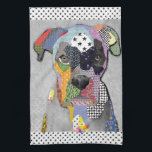 Boxer Portrait Towel<br><div class="desc">Towel of kitchen</div>