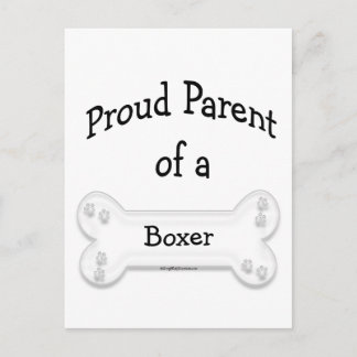 Boxer Proud Parent Postcard