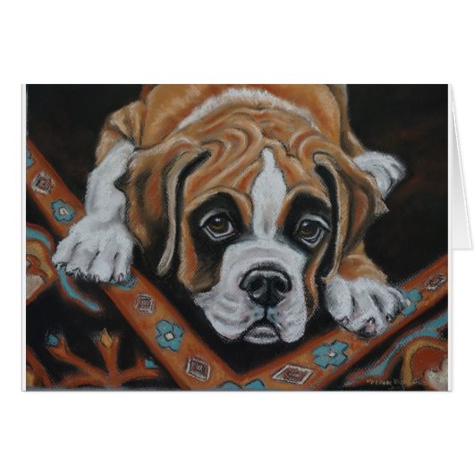 Boxer pup cards (Front Horizontal)