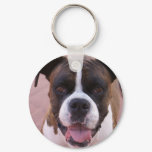 Boxer Pup Keychain