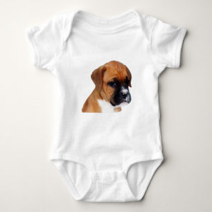 Boxer puppy baby bodysuit