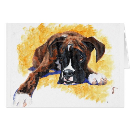 Boxer Puppy Cards (Front Horizontal)