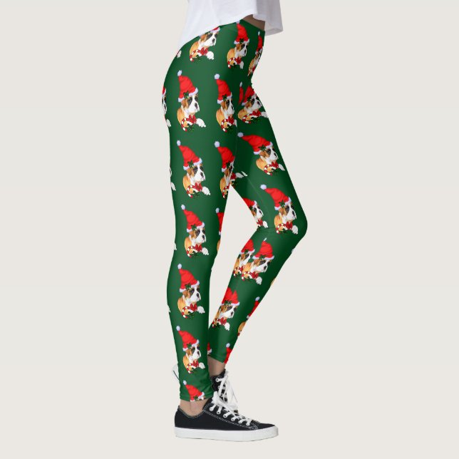 Boxer Puppy Christmas Leggings (Right)