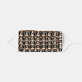 Boxer puppy dog face mask cover (Front, Folded)