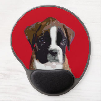 Boxer puppy dog gel mouse pad