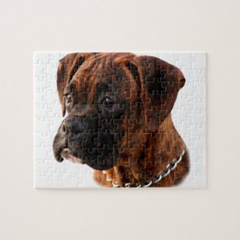 Boxer Puppy Dog Jigsaw Puzzle by ritmoboxer at Zazzle