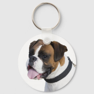 Boxer Puppy Dog Love Keychain
