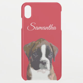 Boxer puppy dog iPhone XS max case