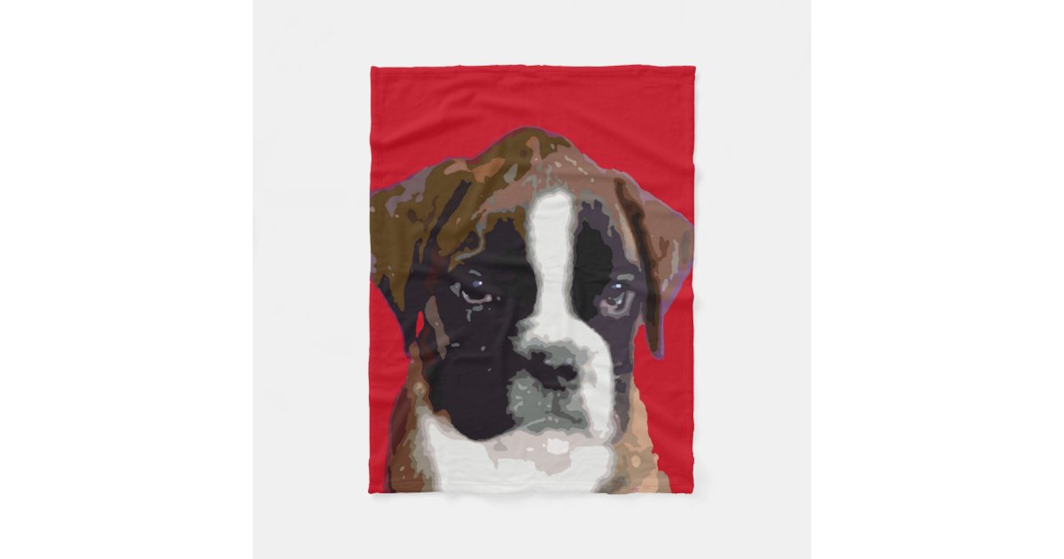 Boxer puppy fleece blanket Zazzle