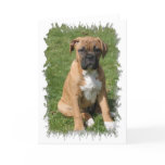 Boxer Puppy Greeting Card