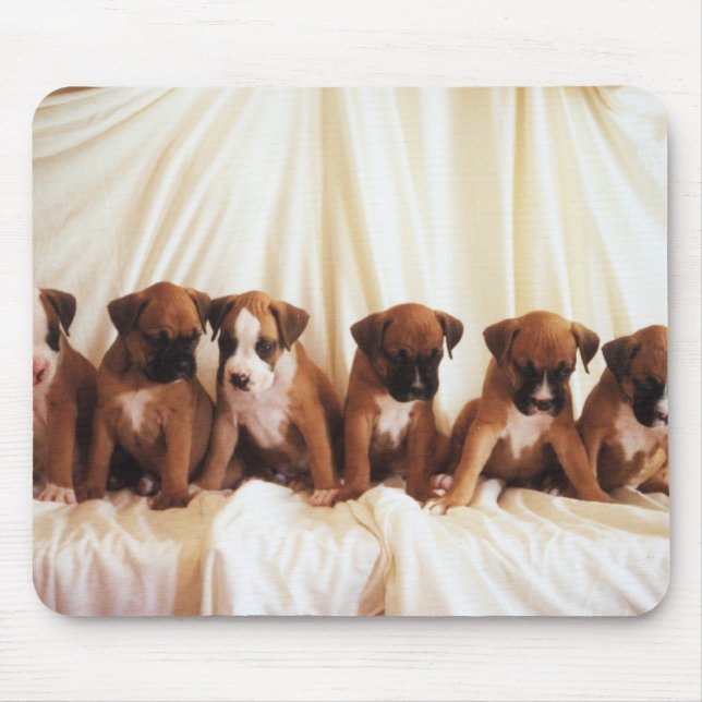 boxer puppy mouse pad (Front)