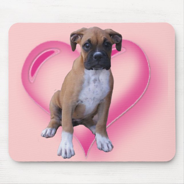 Boxer puppy mousepad (Front)