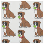 Boxer Puppy with Tennis Ball Fabric
