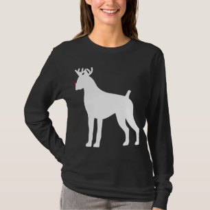Boxer Reindeer Christmas Dog T-Shirt