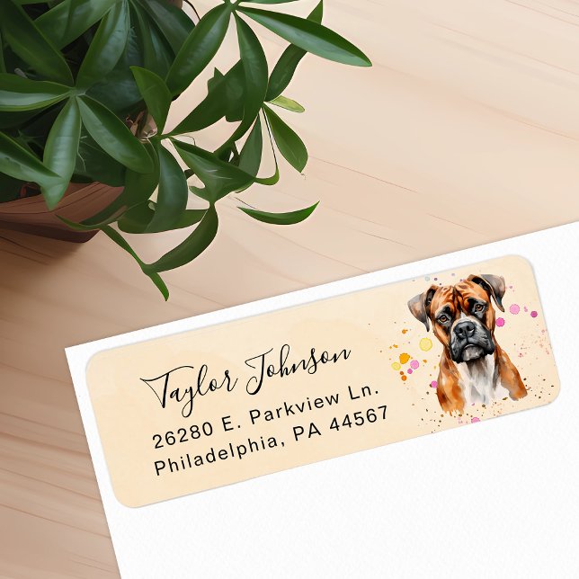 Boxer Return Address Label (Creator Uploaded)