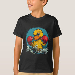 Boxer Rubber Duck With Boxing Gloves Kickboxing Fu T-Shirt