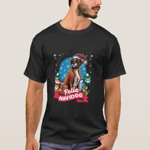 Boxer Santa Claus Coffee Mug Merry Christmas Dogs T-Shirt