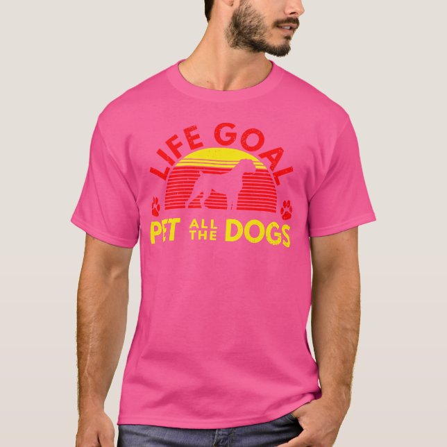 Boxer Shirt - Life Goal - Pet All The Dogs (Front)