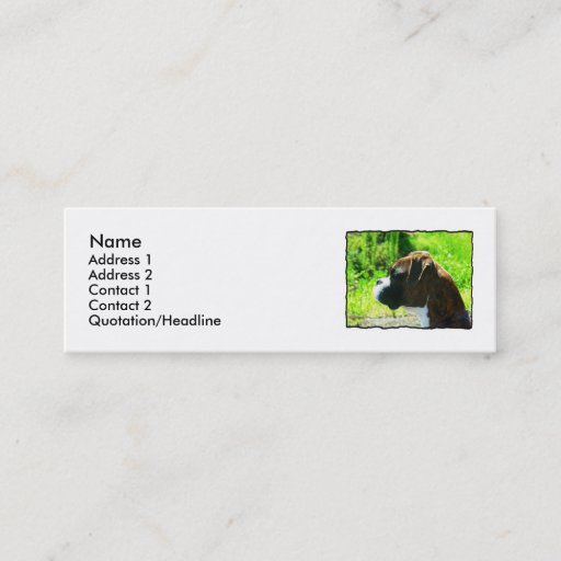 Customizable Boxer skinny Business Cards