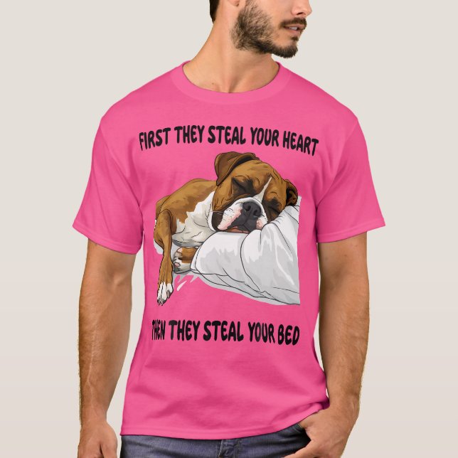 Boxer Sleeping Nightgown T-Shirt (Front)
