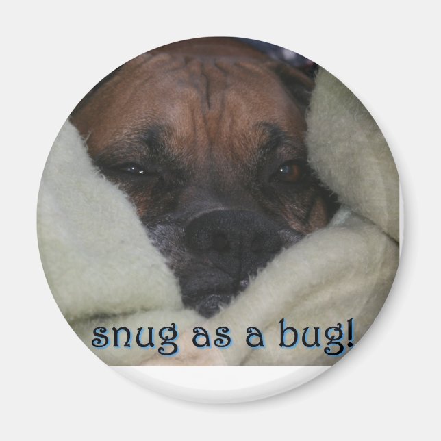 Boxer:  Snug as a Bug Magnet (Front)